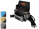 YPC Presto Werkzeug Gürteltasche XL – Werkzeuggürtel, Arbeitsgürtel, wasserfeste Werkzeugtasche mit Hammerschlaufe, reißfester Nylongürtel, 12 Taschen, Grau-Schwarz, 27x21x13cm – 5 kg Tragkraft