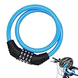 Motorradschloss – Kabelschloss für Fahrrad, robustes Vorhängeschloss | Diebstahlschutz für Motorrad, Roller, Fahrrad, Kinderwagen, Skateboard, Kabel, für Reisen, Pendeln, Schule, Teenager