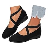 Generisch Ballerina Schuhe Damen Orthopädische Sommer Freizeit Pumps Schuhe Flache Elegant Ballerinas Leichte Weich Und Bequem Schlupfschuhe Loafer Spangenschuhe