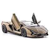 TGRCM-CZ 1/36 Lamborghini Sián FKP37 Guss Auto Modell, Zink Legierung Kinder Spielzeug Auto, Pull Back Fahrzeug Grün