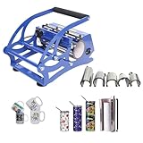 6-in-1 Tassenpresse, 500W Mug Press, 8-30 oz Becher Hitzepresse, Einstellbare Temperatur und Zeit Tragbare Tassenpresse Maschine, mit 6 Untersetzer, für Keramikbecher, Gläser, Kindertrinkbecher,Becher