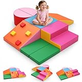CUPCHID Soft Play Schaumstoff Bausteine Kinder,Softbausteine Klettern Riesenbausteine,Kletterspielzeug für Kleinkinder von 1–3 Jahren (JMN-255)