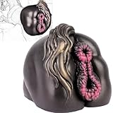 JXszxbt Realistische Masturbator 2 in 1 Tier Dunkles Pferd Masturbatoren Sex Toy Anus mit Vagina & Analtunnel Pocket Pussy 3D Anal Arsch Groß Monster Masturbatoren Erotik Fetisch SexSpielzeug für Mann