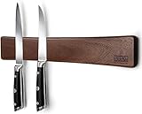 HOSHANHO Magnetleiste Messer, Messerhalter Magnetisch für Wand, Magnet Messerhalter Holz Knife Holder für Utensilien und Aufbewahrung Magnetisch Werkzeuge, 40cm/16in
