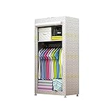 HYUFEIAO Einzelschrank, tragbarer Stoffschrank, Schlafzimmermöbel, freistehender Kleiderschrank, Kleideraufbewahrung, Kleiderstange, 150 x 45 x 70 cm (Größe: 150 x 45 x 70 cm, Farbe: E)