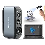 3D-Scanner mit 0,03 mm Genauigkeit, 0,07 mm Auflösung, 24-Bit-Farbkamera, Anti-Shake-Objektive, kompatibel mit Windows/MacOS, Handgeführter 3D-Scanner für 3D-Druck [3DMakerpro Moose Premium Kit]