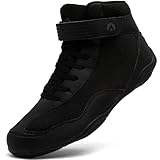 Mufanton Ringerschuhe für Herren rutschfeste Kampfsport Schuhe Atmungsaktiv Ringerschuhe Wrestling Schuhe Geeignet für Wrestling,Boxen,Crossfit,Gewichtheben,Bodybuilding,Schwarz,EU45