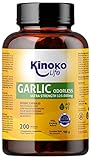 Knoblauch Extrakt 125.000 mg 500:1-200 Kapseln mit Olivenöl und 2.500 µg Allicin, Geruchlos, Glutenfrei, Gentechnikfrei