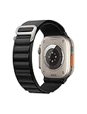 Girovo Alpine Loop Armband Kompatibel mit Apple Watch Ultra 49mm 45mm 44mm 42mm, verstellbare Sport Nylonbänder mit Titanium G-Hook Solo Loop Ersatzarmbänder für iWatch Serie 8/7/6/5/4/3/2/1/SE