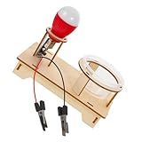 Toyvian DIY Experimentierset Salzwasser Stromerzeugung Physik Lernspielzeug für Schüler Brine Electric Conduction Lamp Baukasten für Interaktiven Naturwissenschaftlichen Unterricht