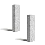 VACUBXBY 2 Stück Bimsstein Reiniger Bürsten Grill Bimsstein Blöcke, Pumice Stone Toilet bei hartnäckigem Urinstein & Kalk, Reinigungsblock für Küche Backofen Dusche Bad Waschbecken