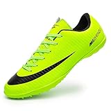 Topoption Fußballschuhe für Herren und Jungen, Junior, Rugby, Turnschuhe für den Außenbereich, verschleißfest, Unisex, grün, 39 EU