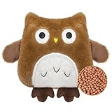 Wärmekissen Mikrowelle Tiere, Tonpartikel Wärmekissen Baby, Mini Wärmflasche Für Mikrowelle, Wärmekissen Kinder, Wärmflasche Tier Für Damen Kinder Und Baby Zur Bauch Nacken Und Regelschmerzen (Eule)