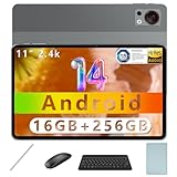 DOOGEE T30S Tablet mit Tastatur, Tablet 11 Zoll Android 14 Tablet 16GB RAM+256GB ROM (1TB TF), 8580mAh Akku Octa-core 2,4K Display Gaming Tablet, Tablet mit Stift und Maus/5G WiFi/OTG/GPS/Widevine L1