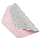 OSOLADY Sechseckiger Spielzelt Teppich aus Plüsch Weiche Zeltmatte für Kinderzimmer und Spielhaus Rosa Kuschelkissen für Babys und Mädchen