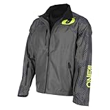 O'NEAL | Offroadregen-Jacke | Motocross Enduro Downhill MTB | Wasserdicht. Unterarmbelüftung | Shore Rain V.22 Jacket | Erwachsene | Grau Neon-Gelb | Größe XL