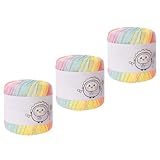 3er Pack Spitzengarn Aus Merzerisierter Baumwolle Zum Sticken Weiches Robustes Handarbeitsgarn Hautfreundliche Nähgarnspulen