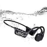 Wasserdichte Kopfhörer Schwimmen lPX8 Knochenschall Kopfhörer Bluetooth 5.4, Unterwasser Kopfhörer Wasserdicht Schwimm with 32 GB MP3 Player Schwimmen für Sport Schwimmkopfhörer Wasserdicht (Schwarz)