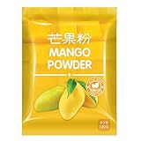 JOIYSVEN Gefriergetrocknetes Fruchtpulver, geeignet für kalte und warme Getränke, vielseitig zum Backen und Mixen. 100 g (Mango)