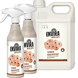 Envira Spinnen Abwehrspray 2 x 500 ml + 2 Liter - Spray mit Langzeitwirkung gegen Spinnen, Winkelspinnen, Kreuzspinnen, Weberknecht - Mittel gegen Spinnen in der Wohnung - Effektive Spinnenabwehr