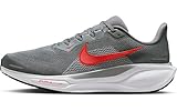 Nike Pegasus 41 Straßenlaufschuh für Herren (extraweit) Laufschuh, Cool Grey/Bright Crimson-Wolf Grey, 44 EU X-Weit