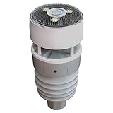 Ecowitt Wittboy Wetter Außensensor WS90 für Wetterstationen, 7 in 1 Professionelle solarbetriebene Wetterstation für Haus Garten Bauernhof, Zubehör, kann nicht alleine verwendet werden