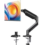 ErGear Monitor Halterung für 13 bis 32 Zoll Bildschirme, Verstellbare Monitorhalterung hält bis zu 10 kg, Gasfeder Monitorarm mit 2 Befestigungsarten, Bildschirmhalterung passend für VESA 75 100