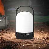 KLEAH Tragbare kabellose Laterne Tischlampe, 360° tragbarer Griff, stufenloser Dimmer, leistungsstarke, langlebige 50 Stunden, wiederaufladbare LED-Laterne für Camping, Schlafzimmer, Party, Black