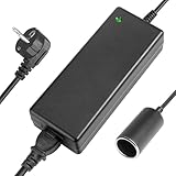 Netzgleichrichter Netzadapter Adapter 100V - 240V auf 12V/10A (120W) KFZ Zigarettenanzünder Steckdose Spannungswandler 12V Netzteil über das Stromnetz für Auto-Kühlbox, Luftpumpe, Autostaubsauger