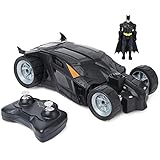 Spin Master - Batman Batmobile mit Fernsteuerung (2,4 GHz), einfach zu fahren, kompatibel mit den Batman-10cm-Figuren, mit Batman-Figur, Maßstab 1:20, ab 4 Jahren
