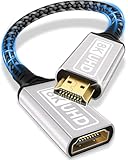 HDMI Verlängerungskabel,0.2M 8K 60HZ 4K 120HZ 144HZ HDMI 2.1 Verlängerung Kabel Stecker auf Buchse 48Gbps Ultra Highspeed UHD eARC HDCP 2.3 Dynamic HDR10+ Kompatibel mit TV Stick,HDTV,PS 5 PS 4