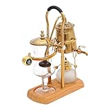Legwfdthy Kreatives Brauen Balance Siphon Coffee Maker Vintage Gravity Glassiphon Kaffeemaschine Syphon Kaffeebereiter Vakuum Belgische Vacuum Design Set Filterung Stabile Basis Praktischer Handgriff