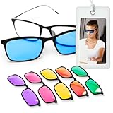 ARTZT neuro Farbbrillen Set | Farbtherapiebrille mit 6 komfortable Farbbrille für Farbtherapie | Neuroathletik Lichttherapiebrille 100% UV-Schutz Mehrfarbig, OneSize