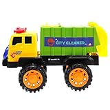 Milisten Müllwagen für Rückziehmechanismus Großer Müllauto LKW aus Sicherem Material Formstabil und Langlebig Fördert Umweltbewusstsein Zufällige Farbe Zufällige Farbe