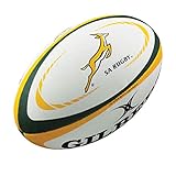 Gilbert South Africa International Replica Rugbyball, Weiß, Midi