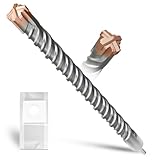 METOTY SDS Plus bohrer 40mm×600mm，mit 4 Hartmetallschneiden,Kopf mit Beschichtung,Steinbohrer,Hammerbohrer,Betonbohrer,Für Stein,Beton,Naturstein,Ziegelmauer