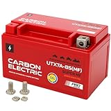 Gel Batterie YTX7A-BS – 12V 7Ah – UTX7A-BS Ersatz – wartungsfrei & versiegelt – Carbon Electric