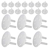 Healifty 30 Stück Kindersichere Steckdosenabdeckungen – Schutzkappen für elektrische Steckdosen im Kinderzimmer – Weiße Kunststoff-Steckdosenabdeckungen für den Haushalt