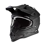 O'NEAL | Motocross-Helm | MX Enduro | ABS-Schale, Lüftungsöffnungen für optimale Kühlung | 2SRS Helmet Flat V.23 | Erwachsene | Schwarz | Größe M (57/58 cm)
