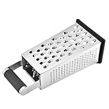 Küchenreibe – Edelstahl mit rutschfestem Griff | Gemüsereibe und Käseschneider – zum Reiben von dünnem, mitteldickem und dünnem Gemüse, Ingwer und Kartoffeln
