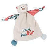 NICI Schmusetuch Bär Schlaf RäuBär 25x25 cm – Schnuffeltuch ab 0+ Monaten – Kuscheltuch für Babys & Kleinkinder – Baby Kuscheltier/Schnuffeltuch – Schmusetuch für Mädchen & Jungen