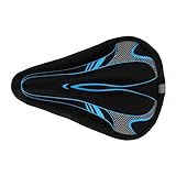 BELLIFFY Atmungsaktiver Supple Gel Fahrradsattelbezug Komfortable Stoßdämpfende Polsterung Passend für Mountainbikes Rennräder und Citybikes Langlebiger Elastischer Sitzbezug für Herren