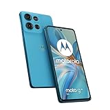 Motorola Moto g75 5G Smartphone (6,78'-FHD+-Display, 50-MP-Kamera, 8/256 GB, 5000 mAh, Android 14) Aqua Blue (Veganes Kunstleder), inkl. Schutzcover [Exklusiv bei Amazon]