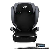 PETEX Auto-Kindersitz Basic i-Size Norm nach ECE R129 für Kinder von ca. 100-150 cm, höhenverstellbarer Kinderautositz in grau, 1 Stück