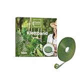 nutrist Garden 10 Meter Pflanzenband aus Luft- & lichtdurchlässigem Gewebeband - Reißfest & Baumbefestigung Bindeband - Baumschnur und Blumenbinder - Pflanzenbinder für den Garten - Baumbinder
