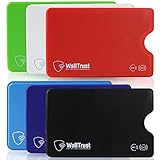 WallTrust RFID NFC Blocker Hartplastik Schutzhülle - 7 Stück - Kartenschutzhülle für Kreditkarten Ausweis - Mix - Sicherheit gegen Datenklau Kartenhülle und EC Karten Bankkarten
