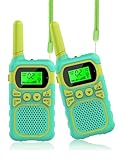 Walkie Talkie Kinder - Maximale Reichweite von 3 km. Weihnachts- und Geburtstags Geschenke Spielzeug ab 3 4 5 6 7 8 Jahre Junge Mädchen Kinderspielzeug. Familienspiele für drinnen und draußen. (grün)