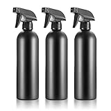 HAOCHEN 3 Stk Sprühflasche 500ml, SprühflaschenSchwarz, Friseursprühflaschen, Pflanzensprühflasche, Pumpsprühflasche, Sprüher Leer, Wasser Sprühflasche Zerstäuber für Pflanzen, Haare