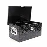 XPOtool Werkzeugbox Alu 50,8x30,5x24cm Schwarze Transportbox Werkzeugkiste inkl. Schlüssel
