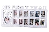 Baby Bilderrahmen Mein Erstes Jahr Erinnerung Babyparty Ersten Geburtstag Geschenke 12 Monate Fotogalerie für 12 Fotos Fotocollage Foto Momente Erinnerungs Rahme Baby Geburtsgeschenk